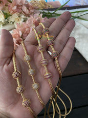 Traditional AD Stone Mugappu Chain -G2435