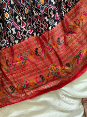 Red Black Kalamkari Lehenga Set for Girls -VS915
