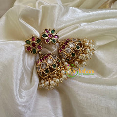 Premium AD Stone Jhumkas - G10406