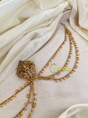 AD Stone Lakshmi Jada Bun Billai with Maatil -Bridal Jada Billai -Ghungroo Maatil -G0133