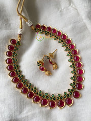 Kemp Simple Choker -Red Green -G856