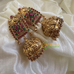Premium AD Stone Ganesh Jhumkas - G10402