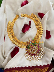 Precious Jadau Kundan Pendant Coin Neckpiece-J439