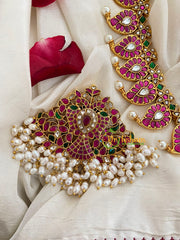 Precious Jadau Kundan Removable Pendant Neckpiece-J300