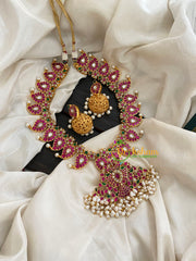 Precious Jadau Kundan Removable Pendant Neckpiece-J300