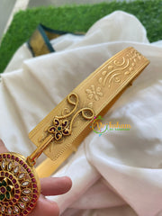 AD Stone Floral Pendant Plain Hipbelt-Flower and Fern-G3831