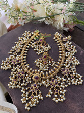 Premium AD Stone Guttapusalu Short Neckpiece -G2374