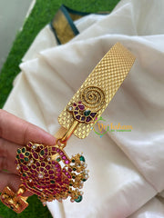 Exquisite AD Stone Pendant Plain Hipbelt-Dual Peacock-G3842