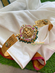 Premium AD Stone Lakshmi Pendant Plain Hipbelt -G3824