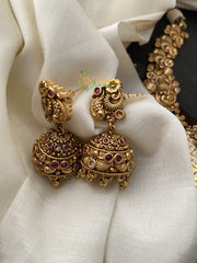 Premium Antique Temple Lakshmi Neckpiece-G2373