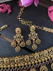 Gold Look alike High Neck Choker -G2456