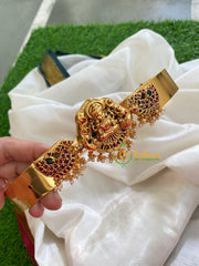 Premium AD Stone Lakshmi Pendant Plain Hipbelt -G3823