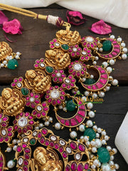 Precious Jadau Kundan Lakshmi High Neck Choker-J263