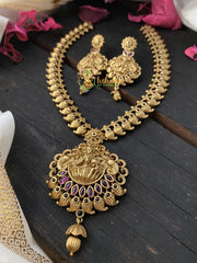 Premium Gold Look Alike Lakshmi Short Neckpiece -G2561
