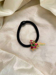 Precious Jadau Kundan Pendant Rubber Band -Bird-H396