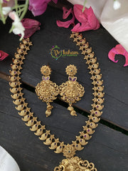 Premium Gold Look Alike Lakshmi Short Neckpiece -G2561
