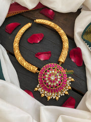 Exquisite Jadau Kundan Hasli Choker -j443