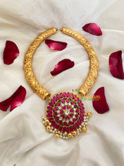 Exquisite Jadau Kundan Hasli Choker -j443