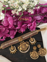 Precious Kemp Temple High Neck Choker -Lakshmi Choker-G2434