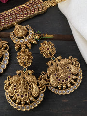 Precious Kemp Temple High Neck Choker -Lakshmi Choker-G2434