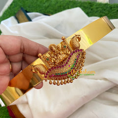 Exquisite Lakshmi Pendant Plain Hipbelt-Red Green-G3849