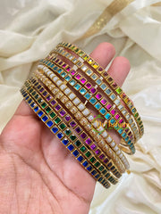 Handmade Kundan Head Band - Squares Head Band -H410