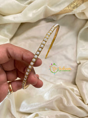 Handmade Kundan Head Band - Squares Head Band -H410