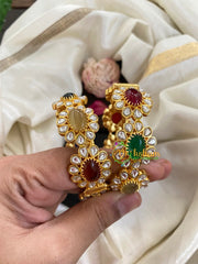 Precious Jadau Kundan Navrathna Bangles-J243