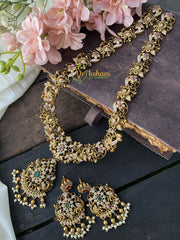 Exquisite Antique AD Stone Haram-Long Neckpiece-G2445