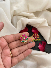 Jadau Kundan Lotus Studs-J488