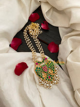 Precious Jadau Kundan Pendant Pearl Malai -J470