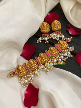 Lakshmi Precious Jadau Kundan Choker-Red-Pearl-J435