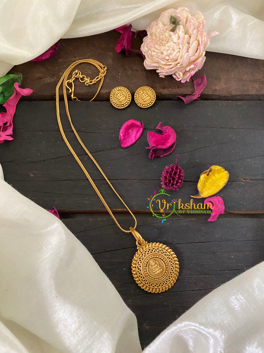 Lakshmi Pendant Chain Neckpiece -G9461