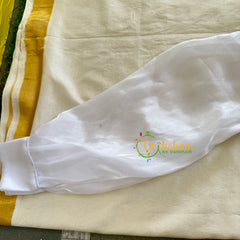 Premium White Organza Designer Readymade Blouse -VS3076