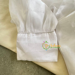 Premium White Organza Designer Readymade Blouse  -VS3076