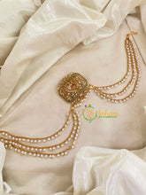 Peacock-Premium Jada Bun Billai with Maatil -Bridal Bun Jada Billai-Green Red -G9467