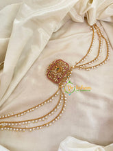 Peacock -Premium Jada Bun Billai with Maatil -Bridal Bun Jada Billai -Red White Green -G9468