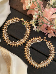 Premium Matt Clustter Pearl Anklets -G2579