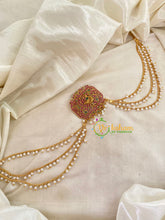 Peacock -Premium Jada Bun Billai with Maatil -Bridal Bun Jada Billai -Red Green -G9469