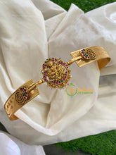 Premium AD Stone Lakshmi Pendant Plain Hipbelt-Paisley-Gold pearl-G3854