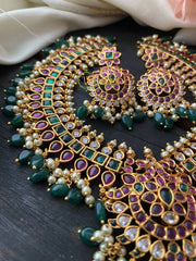 Premium AD Stone Short Neckpiece -G2425