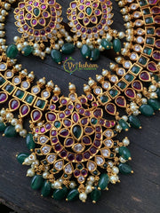 Premium AD Stone Short Neckpiece -G2425