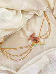 Traditional Jada Bun Billai with Maatil -Bridal Bun Jada Billai -Red-G9473