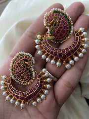 Premium Paisley Peacock Kemp Danglers -G2485