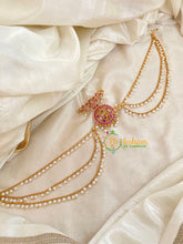 Premium Jada Bun Billai with Maatil -Bridal Bun Jada Billai -Red White -G9476