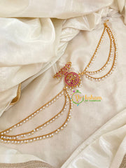 Premium Jada Bun Billai with Maatil -Bridal Bun Jada Billai -Red White -G9476