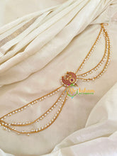 Chandh - Premium Jada Bun Billai with Maatil -Bridal Bun Jada Billai -Red White-G9482