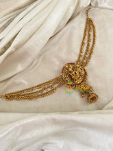 Premium Lakshmi Jada Bun Billai with Maatil -Bridal Bun Jhumka Jada Billai -Red-G9514