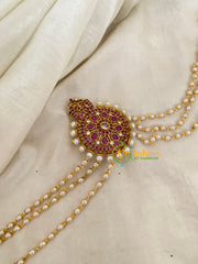 Premium Jada Bun Billai with Maatil -Bridal Bun Jada Billai -Red White-G9517