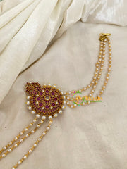 Premium Jada Bun Billai with Maatil -Bridal Bun Jada Billai -Red White-G9517